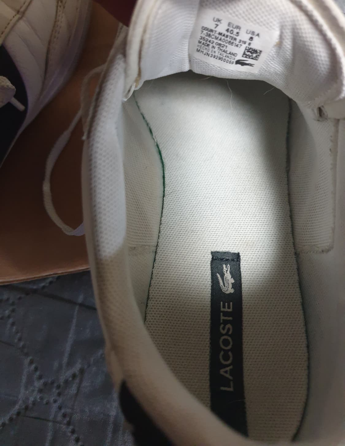 라코스테 클래식 코트마스터 스니커즈 화이트 네이비 (265) 상품이미지6