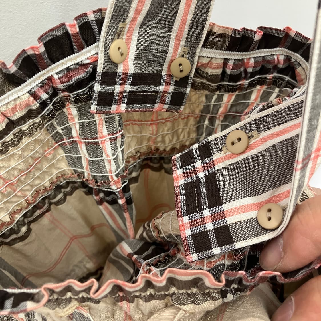 버버리 블루라벨 체크 끈 원피스 상품이미지5