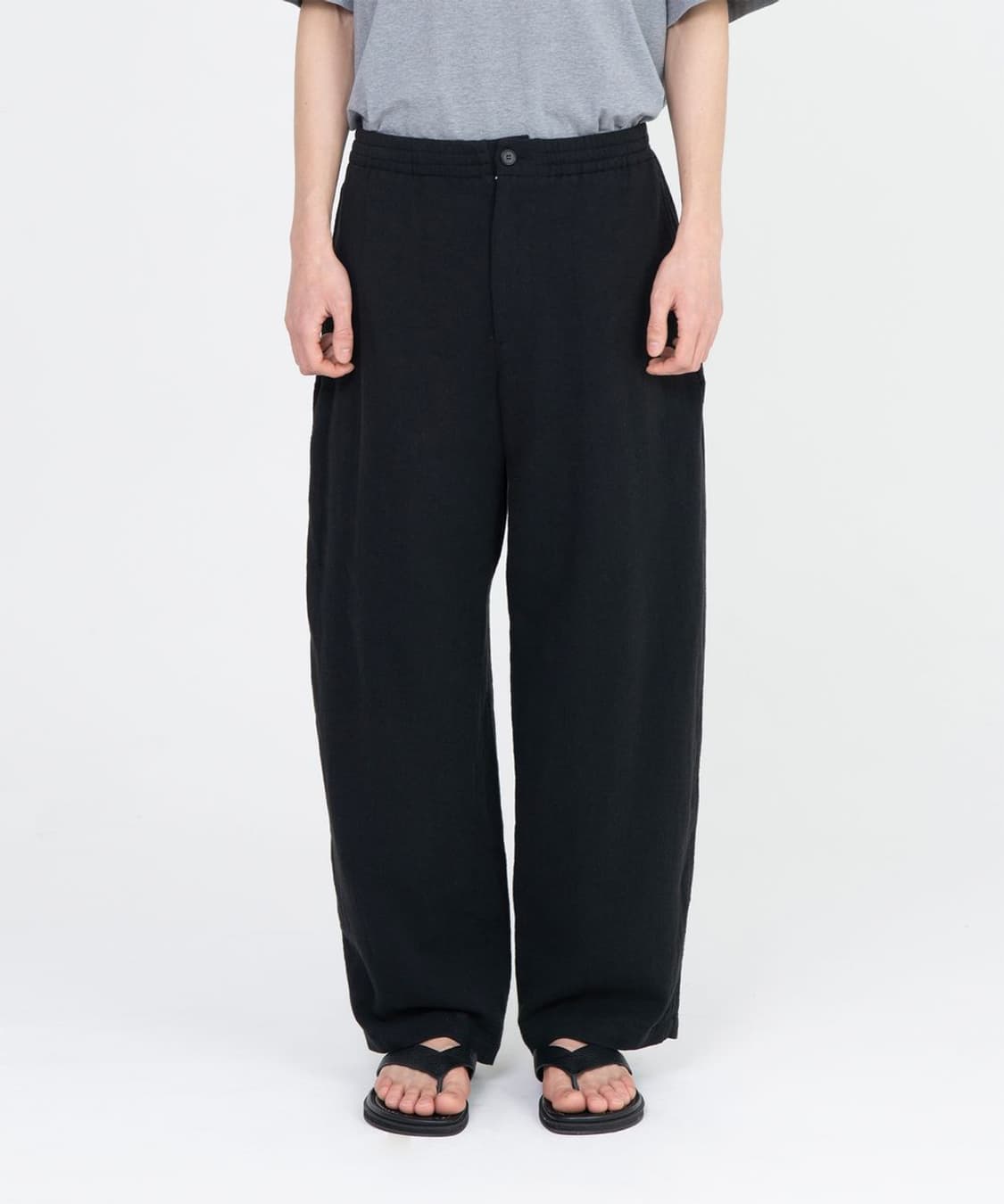 [3] 브라운야드 이지팬츠 블랙 / 밴딩 브야 니트 팬츠 상품이미지5