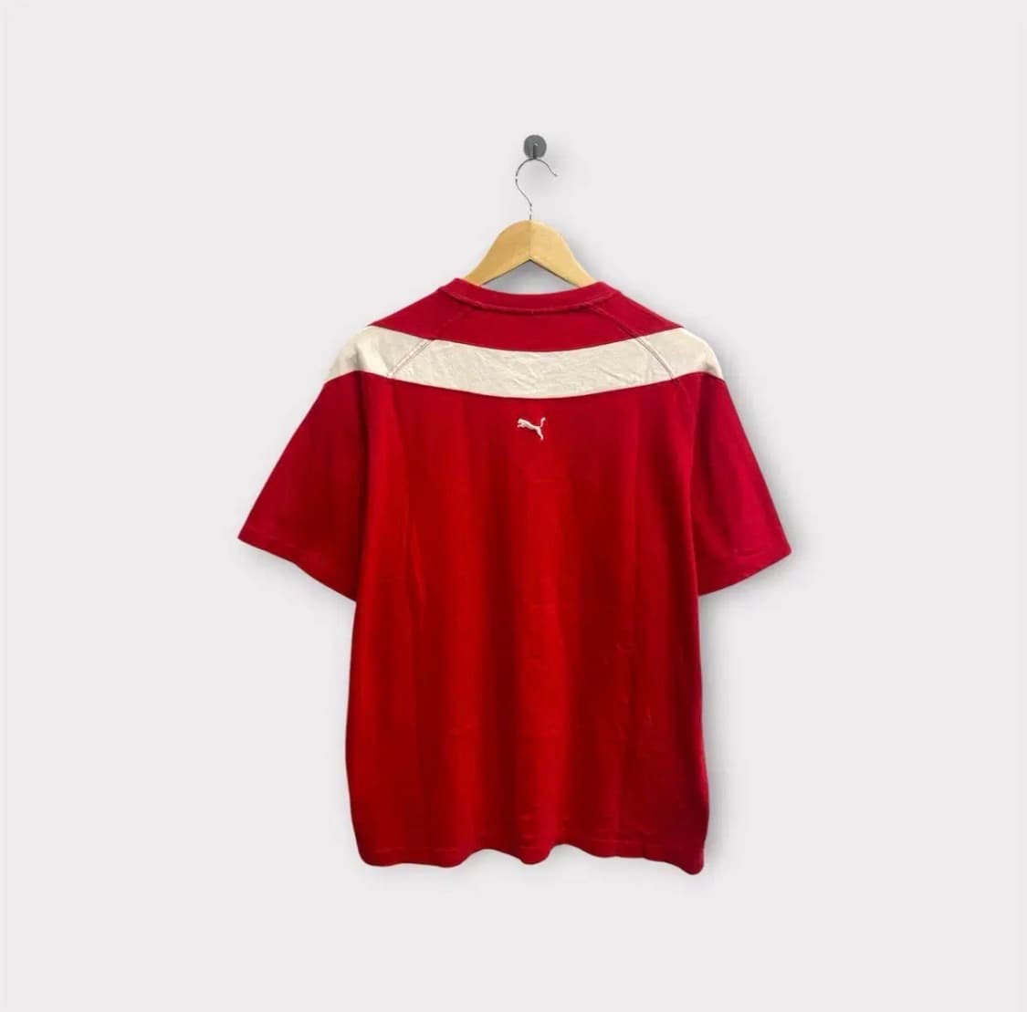 푸마 시그니처 프린팅 레드 반팔티 95 상품이미지3