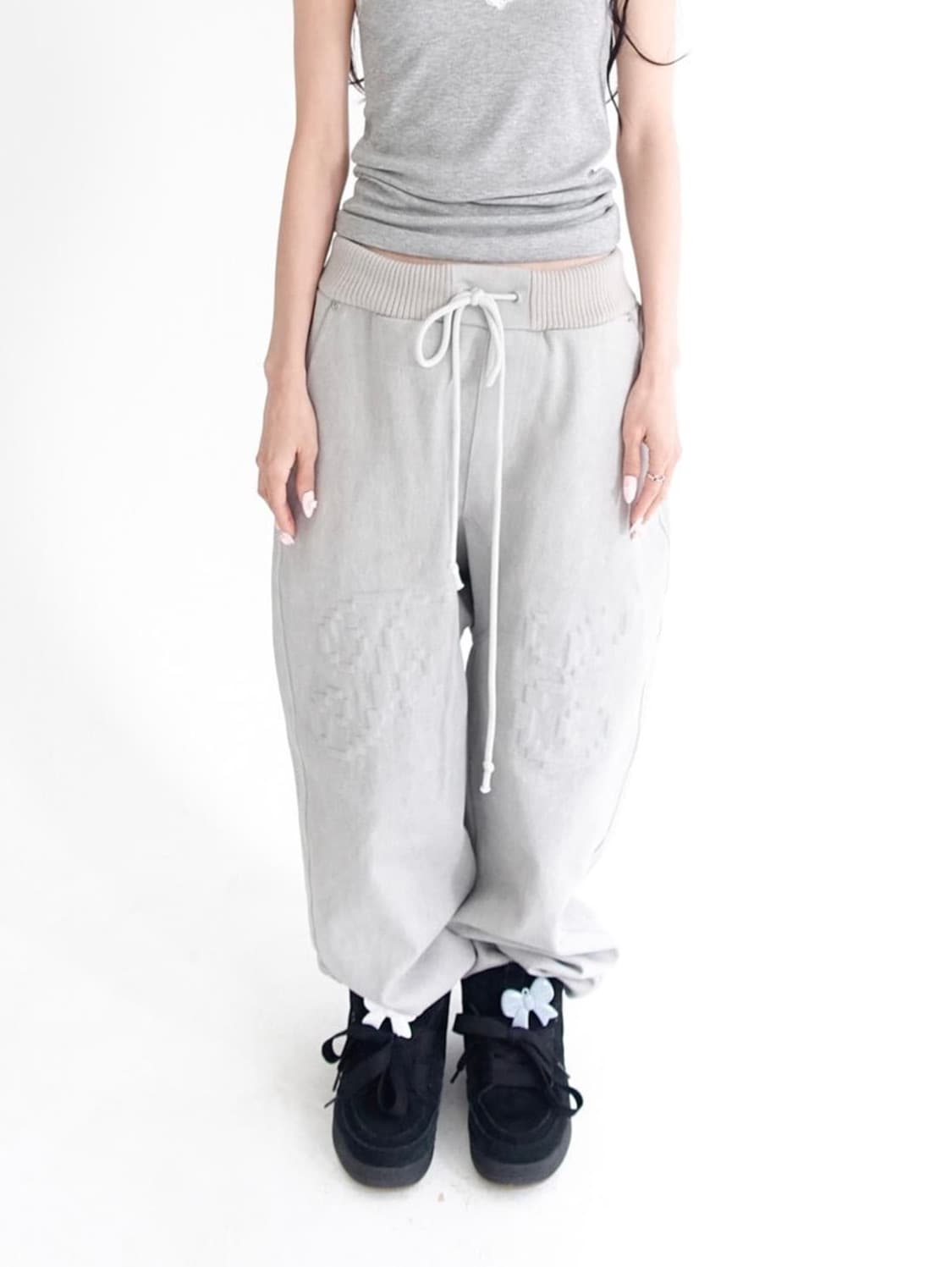 [fa.er.ie] embroidery rib cotton pants 상품이미지1