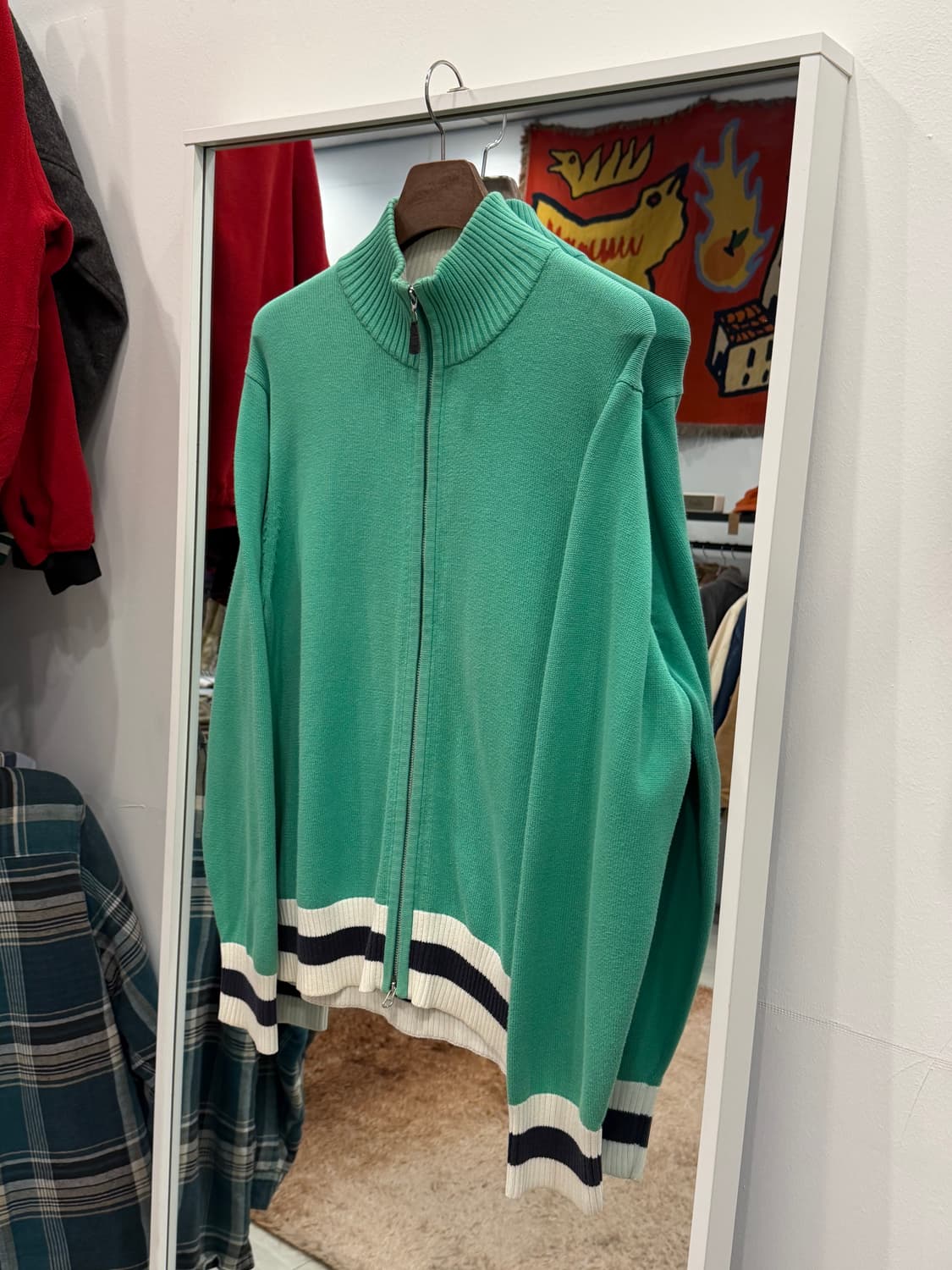 Tommy Hilfiger 타미힐피거 코튼 니트 집업 상품이미지1