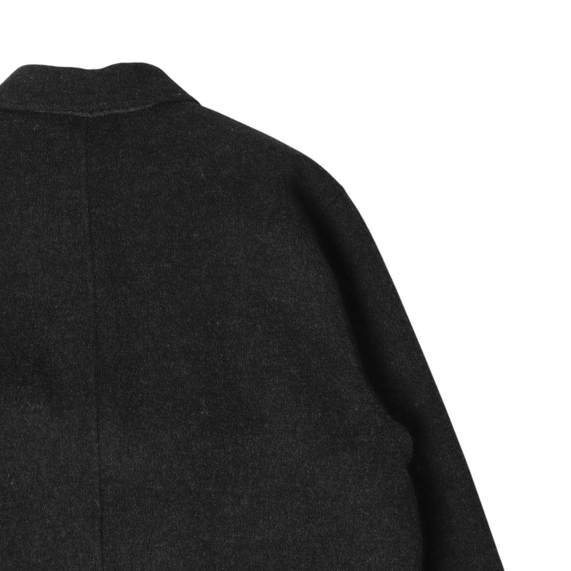 입생로랑 뿌르 옴므 챠콜 캐시미어 블렌드 울 하프 코트 상품이미지5