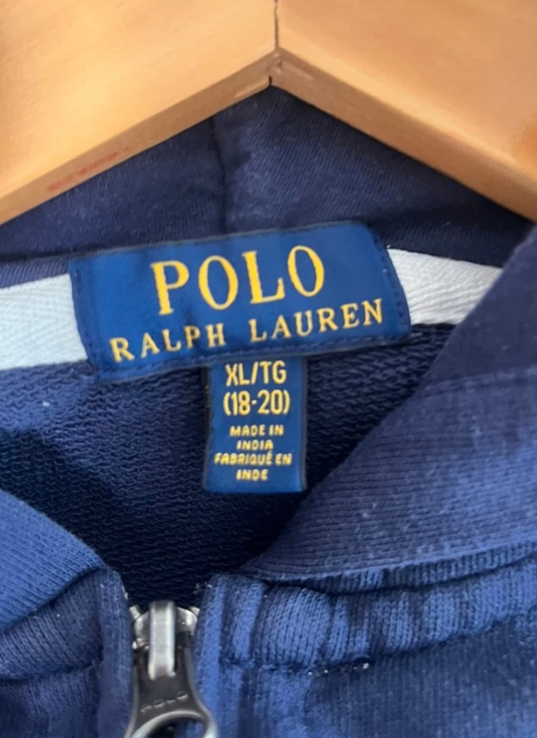 정품 폴로랄프로렌 빅포니 후드집업 보이즈 XL 상품이미지2