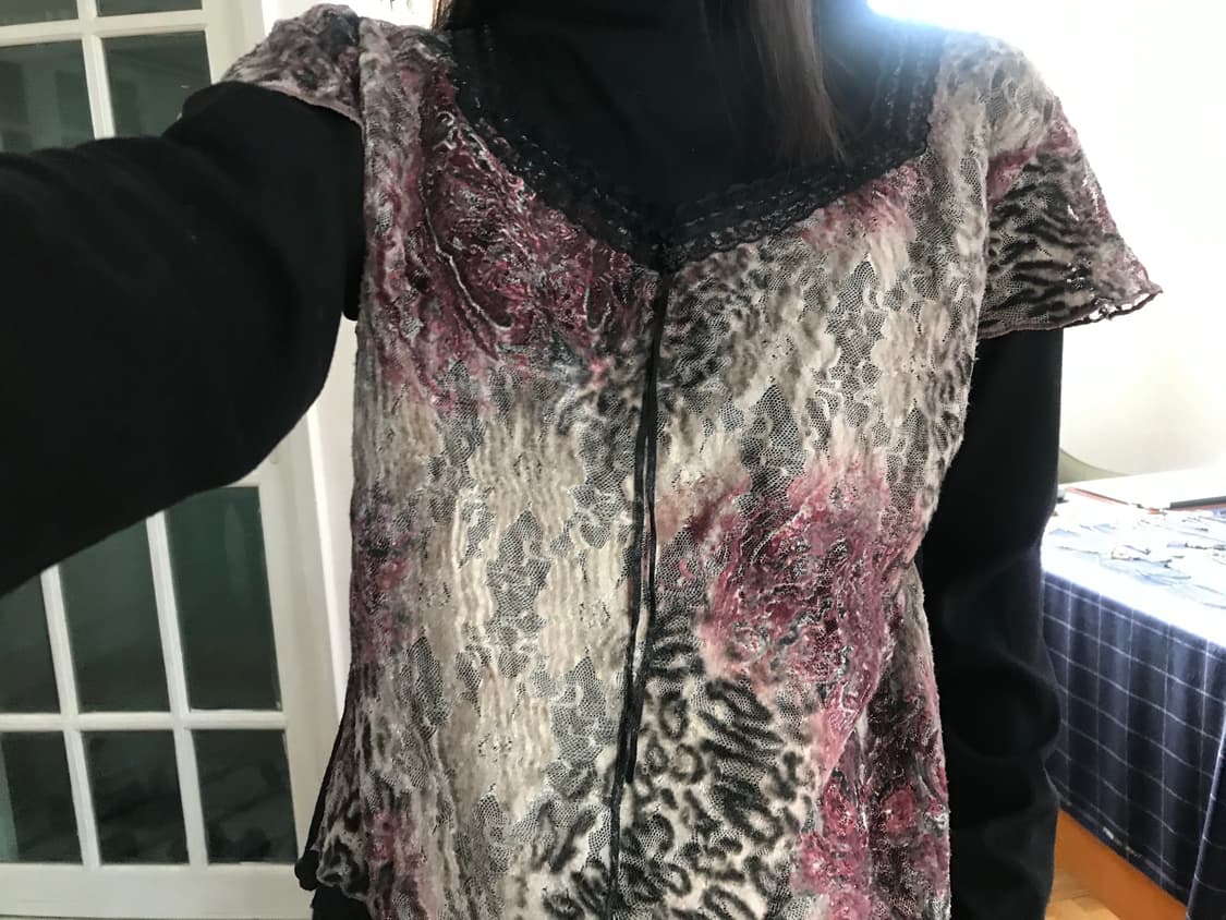 vintage pattern top 상품이미지2