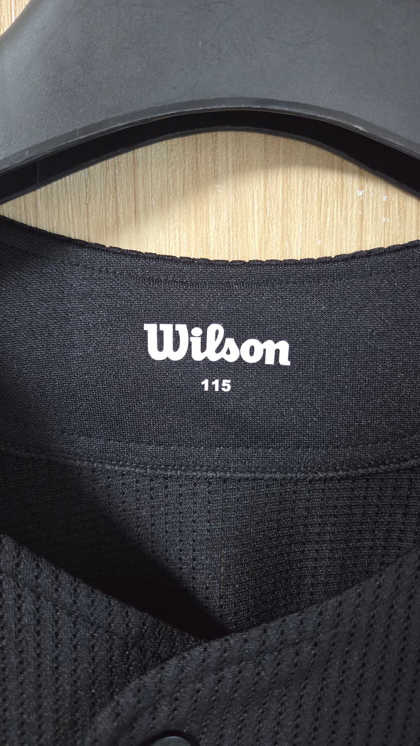 (착샷) 윌슨 wilson 베이스볼 져지 야구 유니폼 블랙  상품이미지3