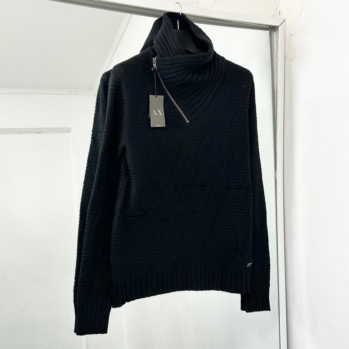 (새상품) 아르마니 익스체인지 넥지퍼 터틀넥 니트 상품이미지5