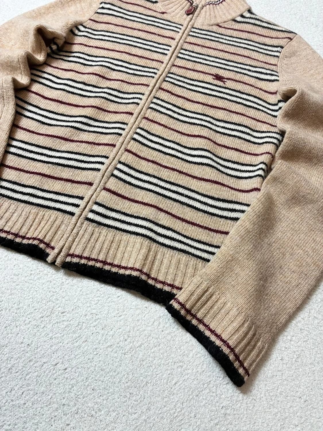 버버리 블루라벨 00's 울 재패니즈 집업 니트 PN7800 상품이미지4