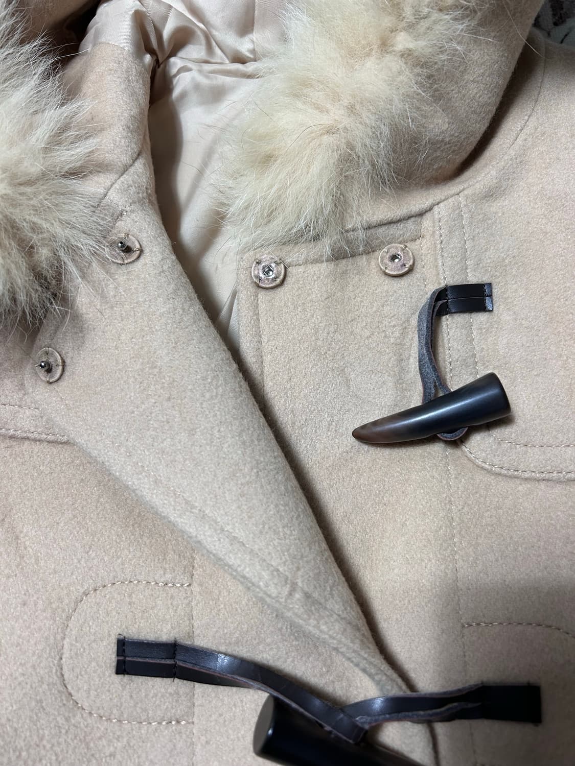 Bon mercerie gal fur duffle short coat 상품이미지4