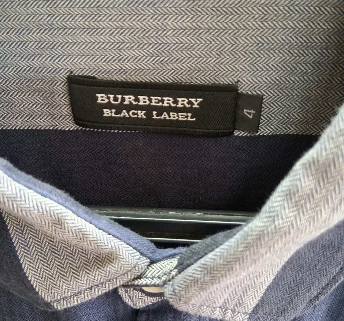 버버리 블랙라벨 체크 셔츠4/남성M# 상품이미지3