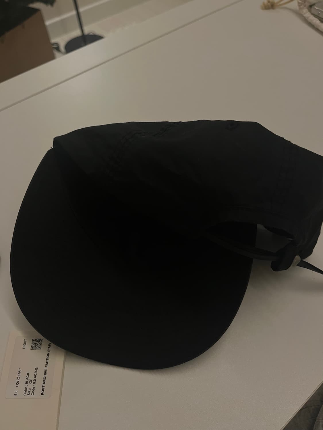 PAF 8.0 logo cap right black 상품이미지3