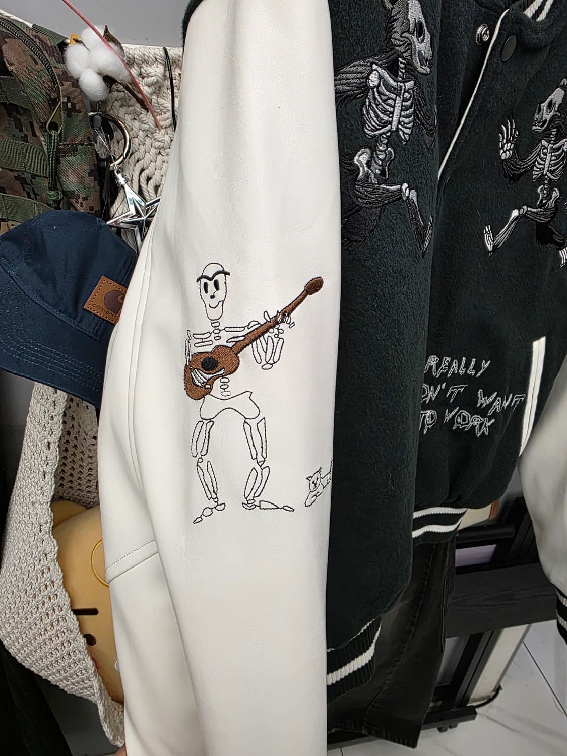 엑스톤즈 울 해골 바시티 F 상품이미지4