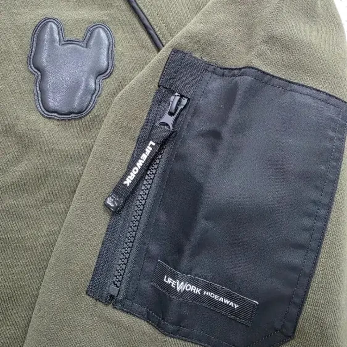 라이프워크 카키색 맨투맨 100 상품이미지5