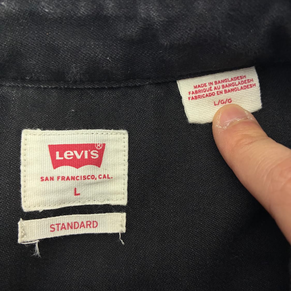 Levi's 리바이스 흑청데님 웨스턴 셔츠 상품이미지5