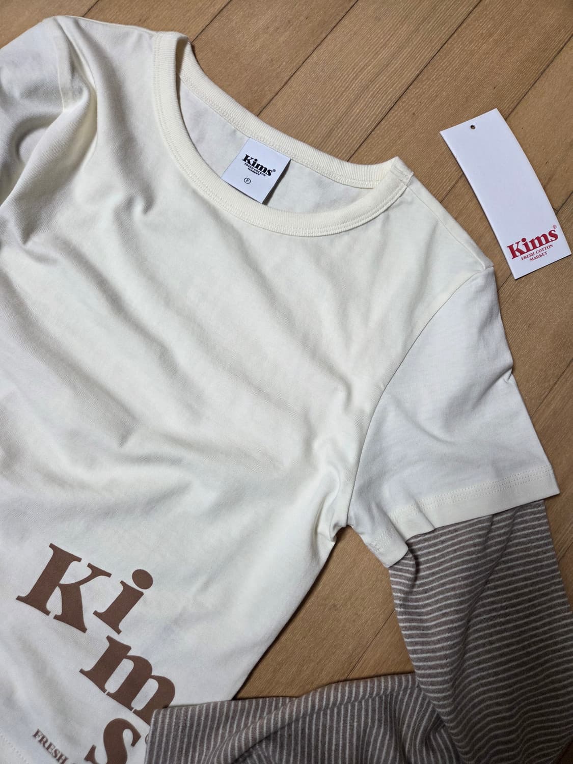 새상품)킴스프레시코튼마켓 스트라이프 롱슬리브 aeae  상품이미지2