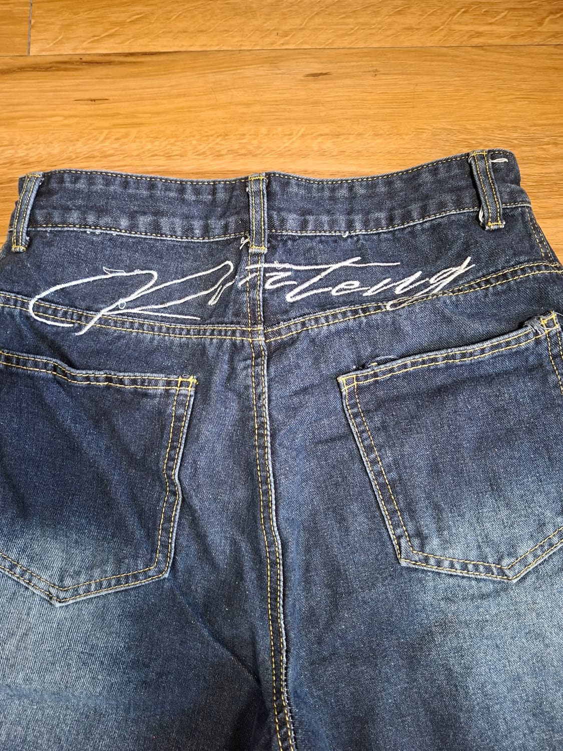 커브드 데님팬츠 상품이미지4