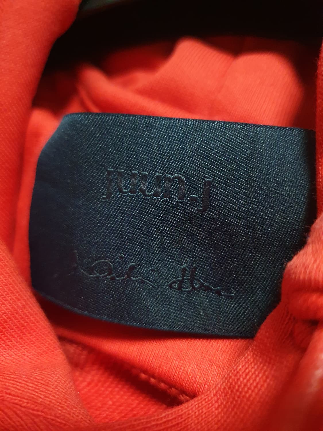 준지 Juun.j 오버핏 후드티 레드 상품이미지6