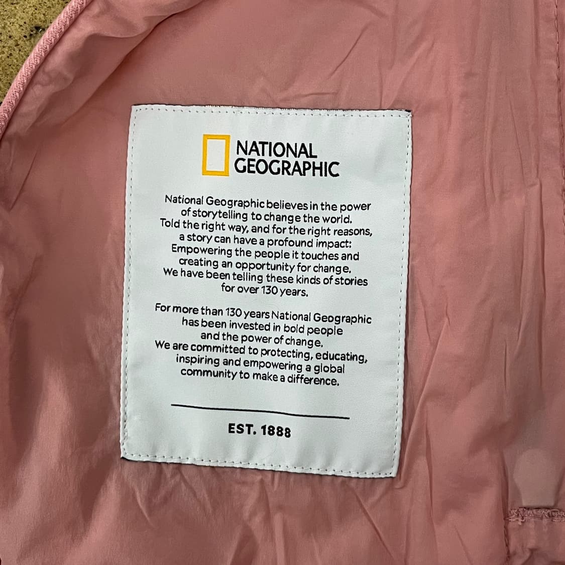 [정품/S] 내셔널지오그래픽 핑크 바람막이 후드 자켓 b14 상품이미지5