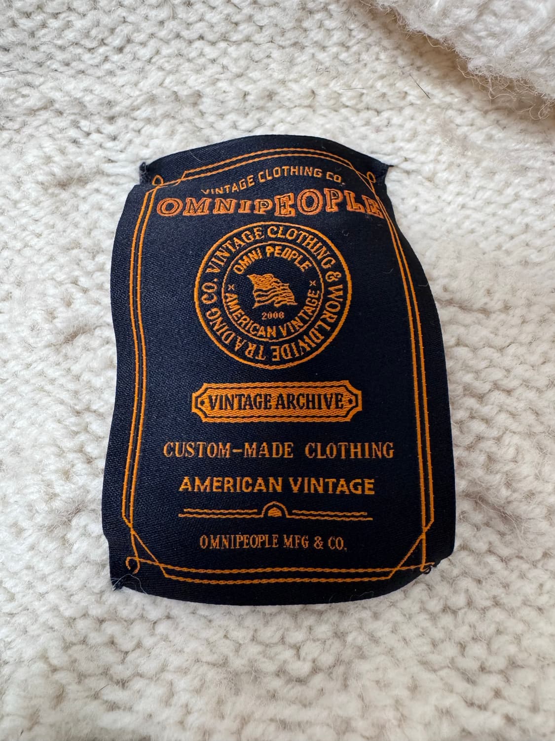 Omni people 빈티지 리워크 후드 가디건 상품이미지4