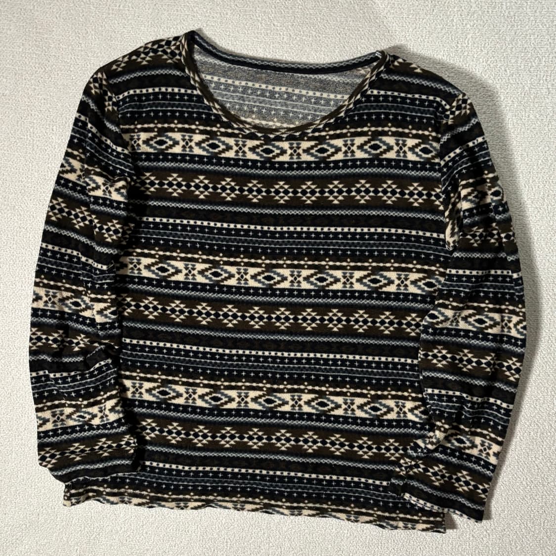 일본빈티지 노르딕 패턴 이너 탑 상품이미지1