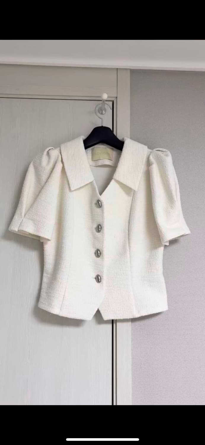 플로움 썸머 페블 자켓 아이보리, 블랙 상품이미지5