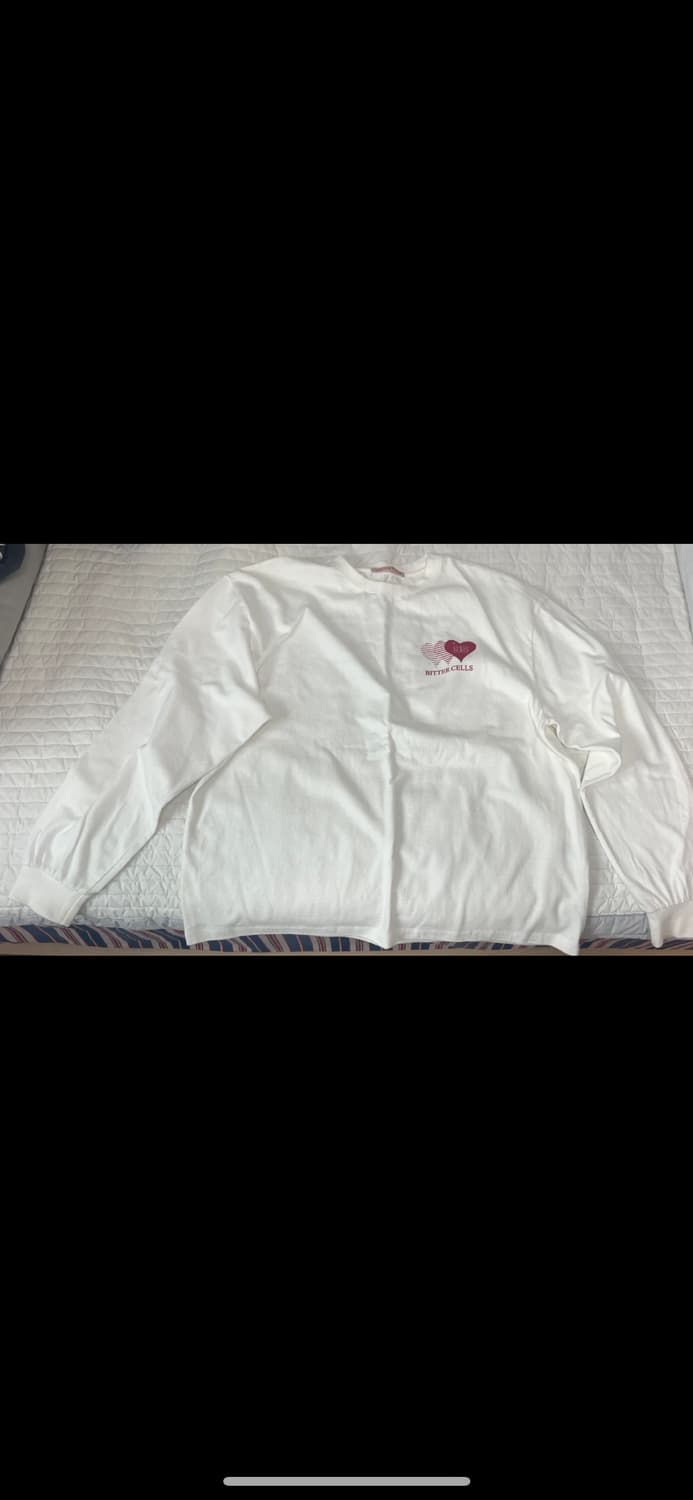 (1회 착용)비터셀즈 sporty heart long sleeve 아이보 상품이미지2