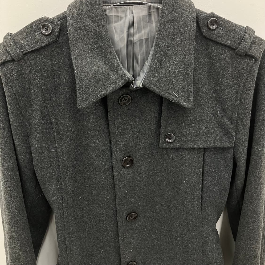 토네이도 마트 그레이 울 블렌드 싱글 코트 상품이미지4