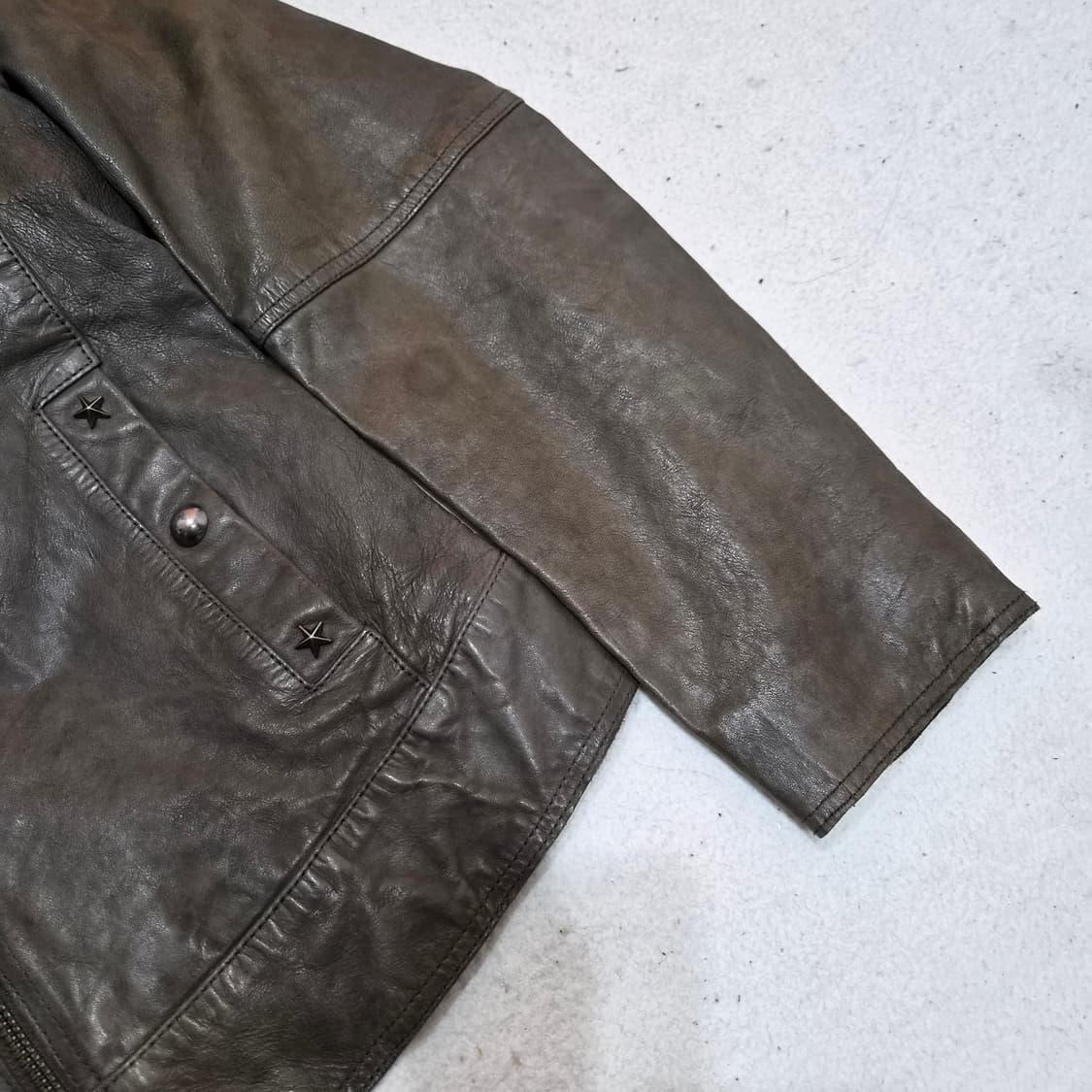 아르마니진 가죽자켓M 상품이미지4