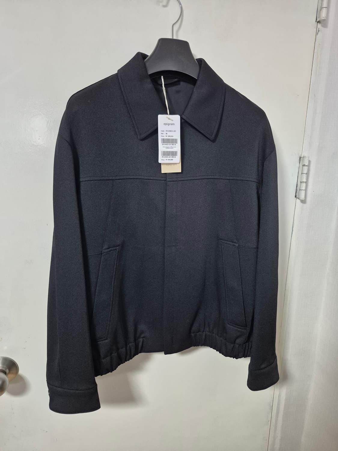 25FW 에피그램 블랙 집업 블루종 자켓 상품이미지3