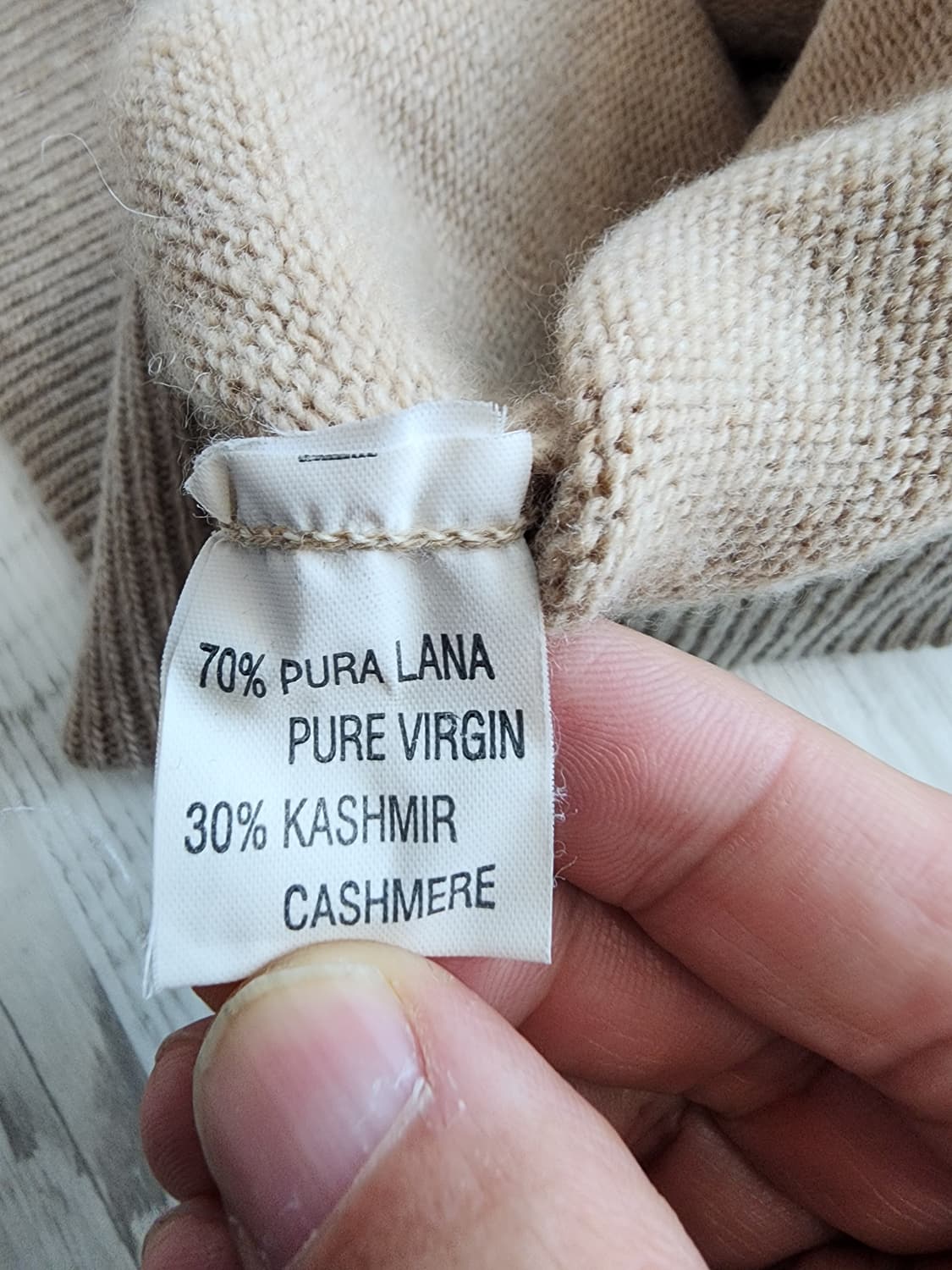 레스 콤파니 퓨어 버진 울 캐시미어 니트 집업 팜 (100~103)사이즈 상품이미지5