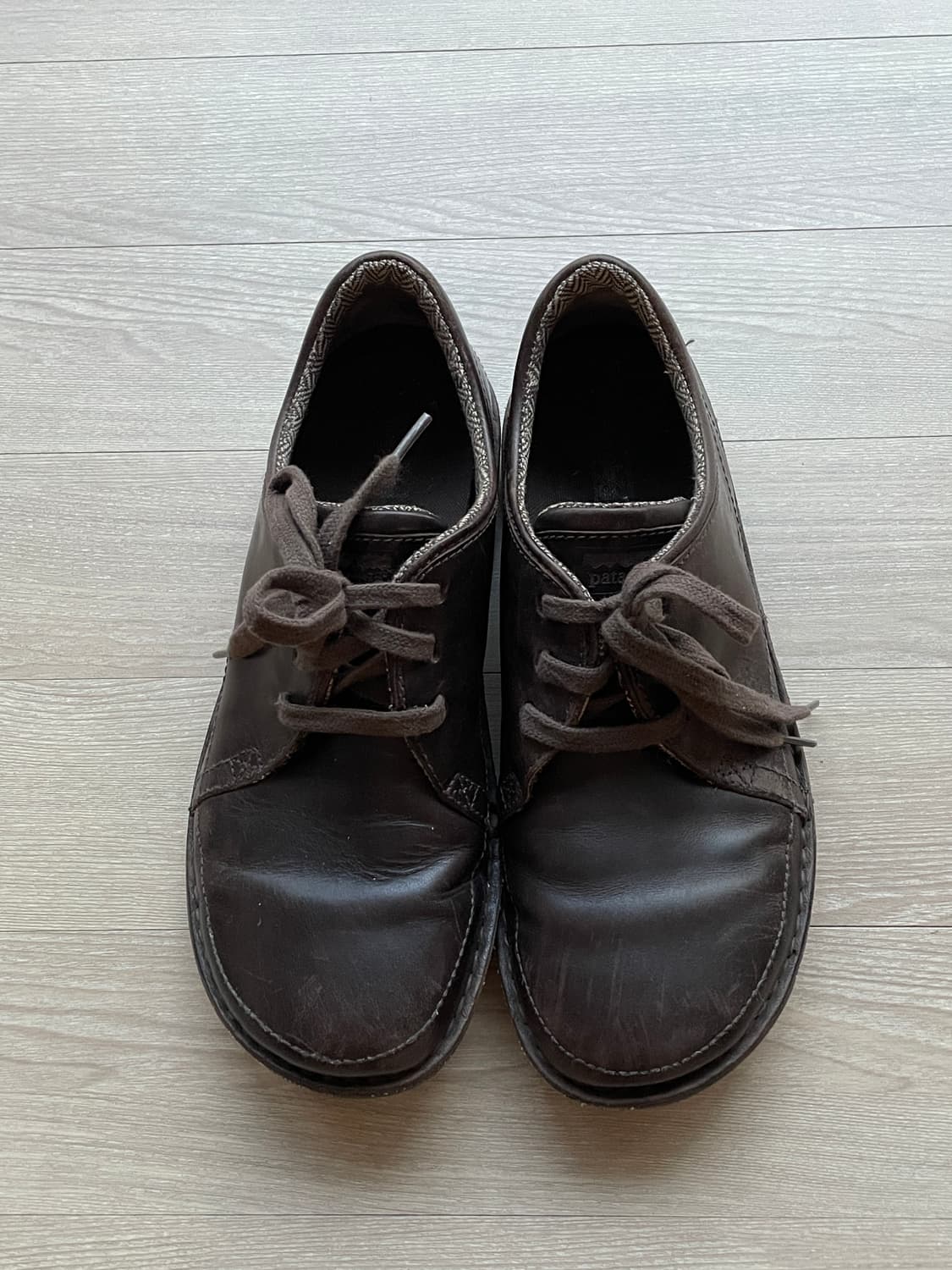 파타고니아 loulu 룰루 레더 슈즈 벨벳 브라운 상품이미지3