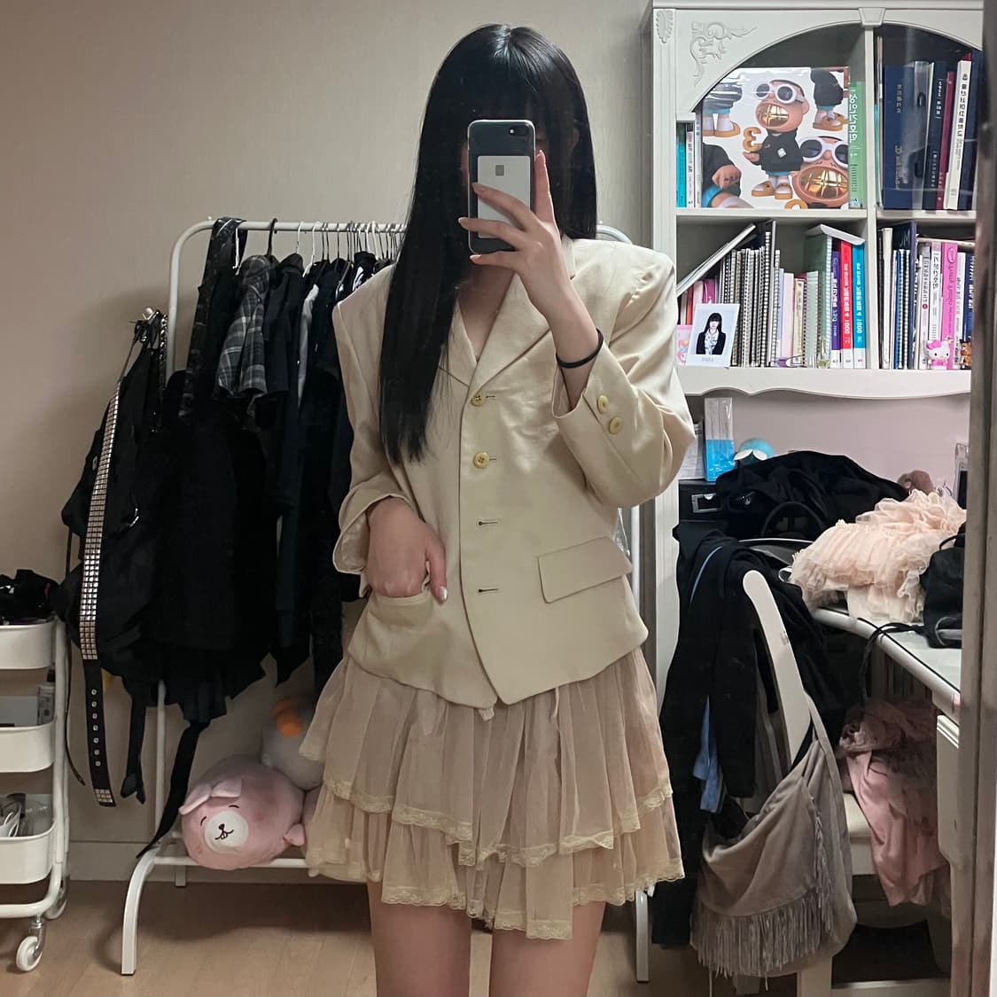 베이지 모리 빈티지 코디셋 상품이미지2