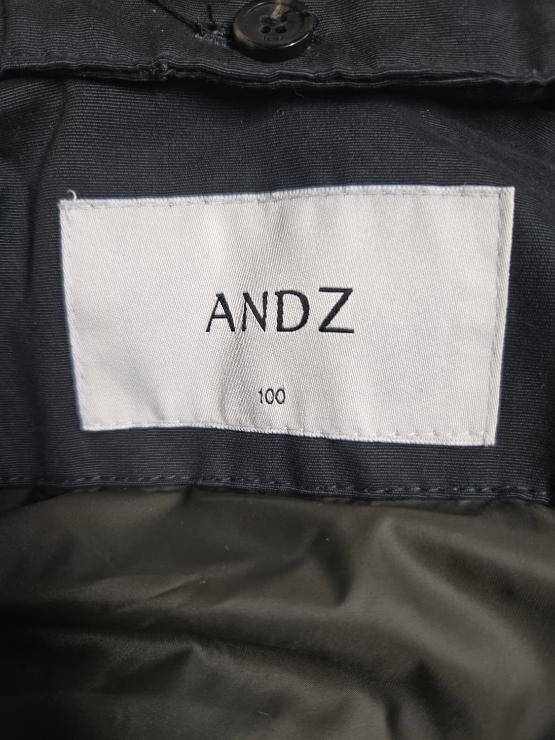 ANDZ 엔드지 덕다운 양모넥 탈착0 패딩100 차콜그레이 상품이미지9