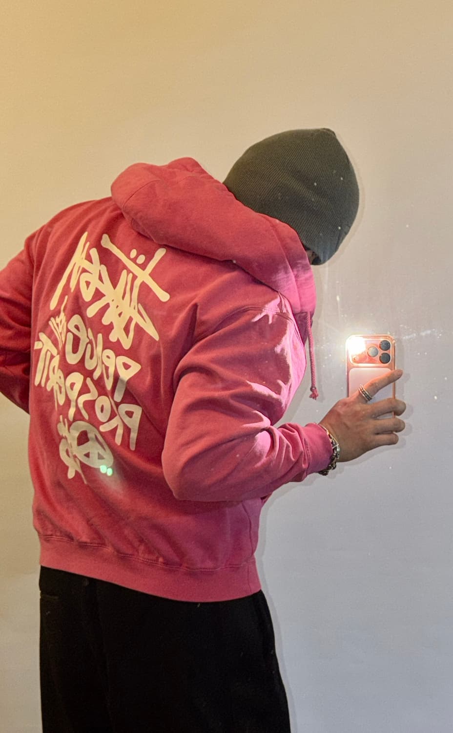 스투시 대장급 핑크 후드집업 상품이미지2