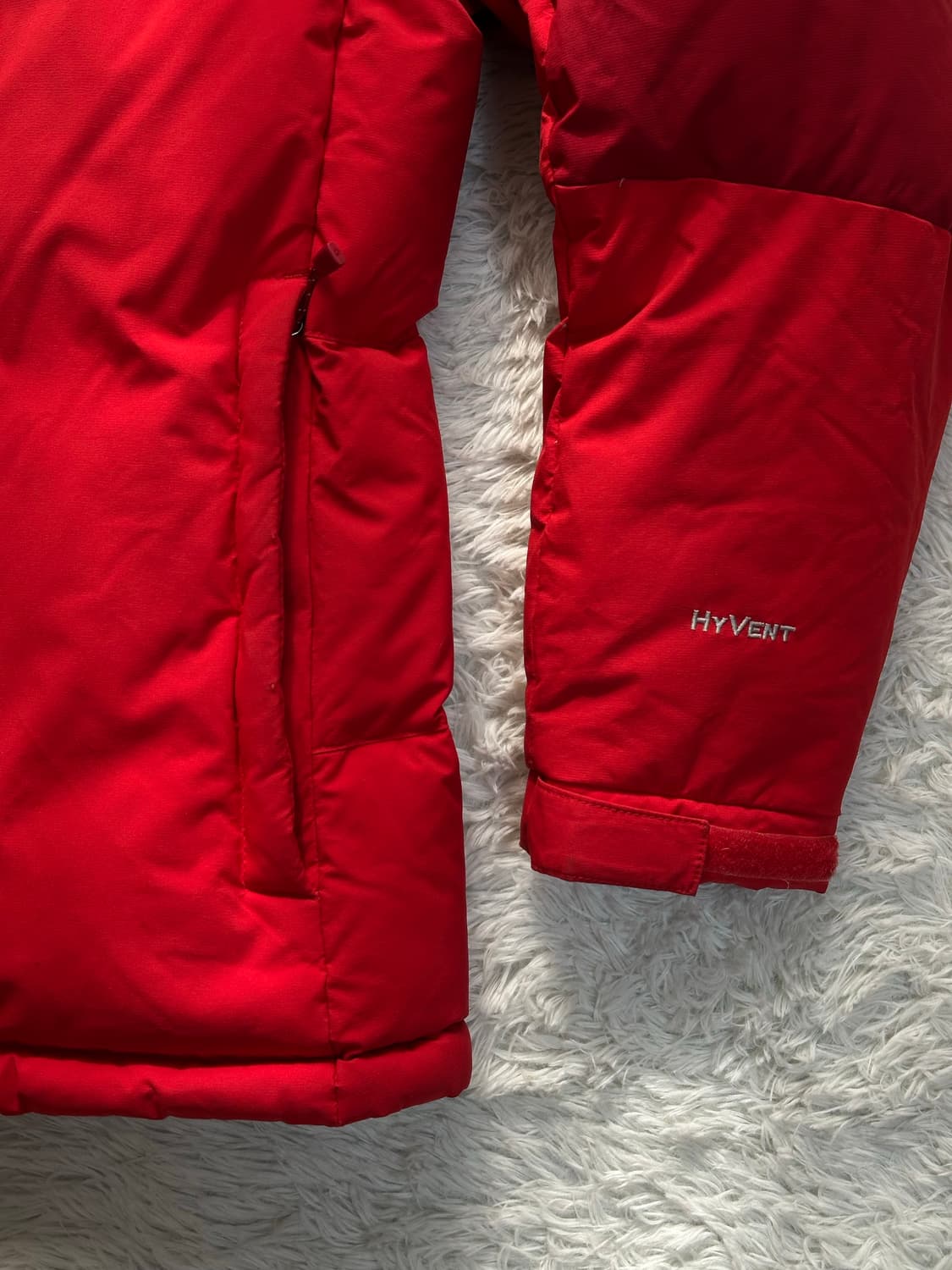 노스페이스 키즈 패딩 85(M) 빨간색 상품이미지5