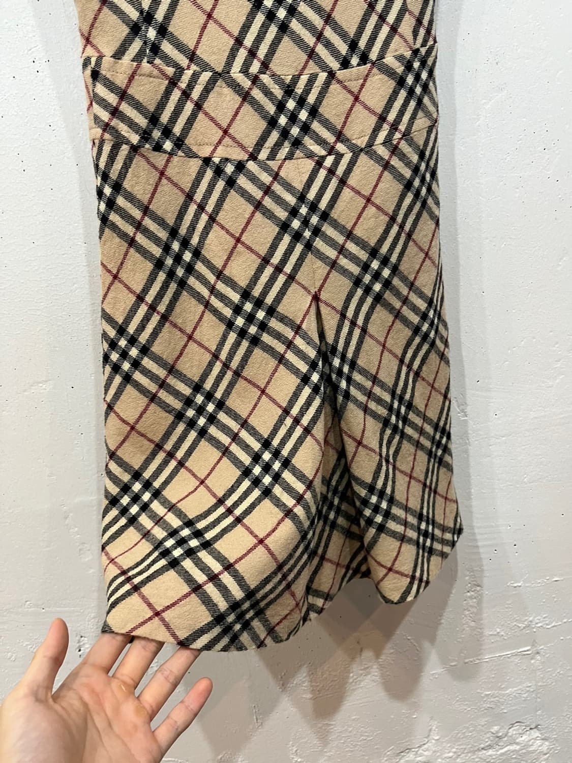 버버리 노바체크 퓨어울 원피스 Made in JAPAN  상품이미지3