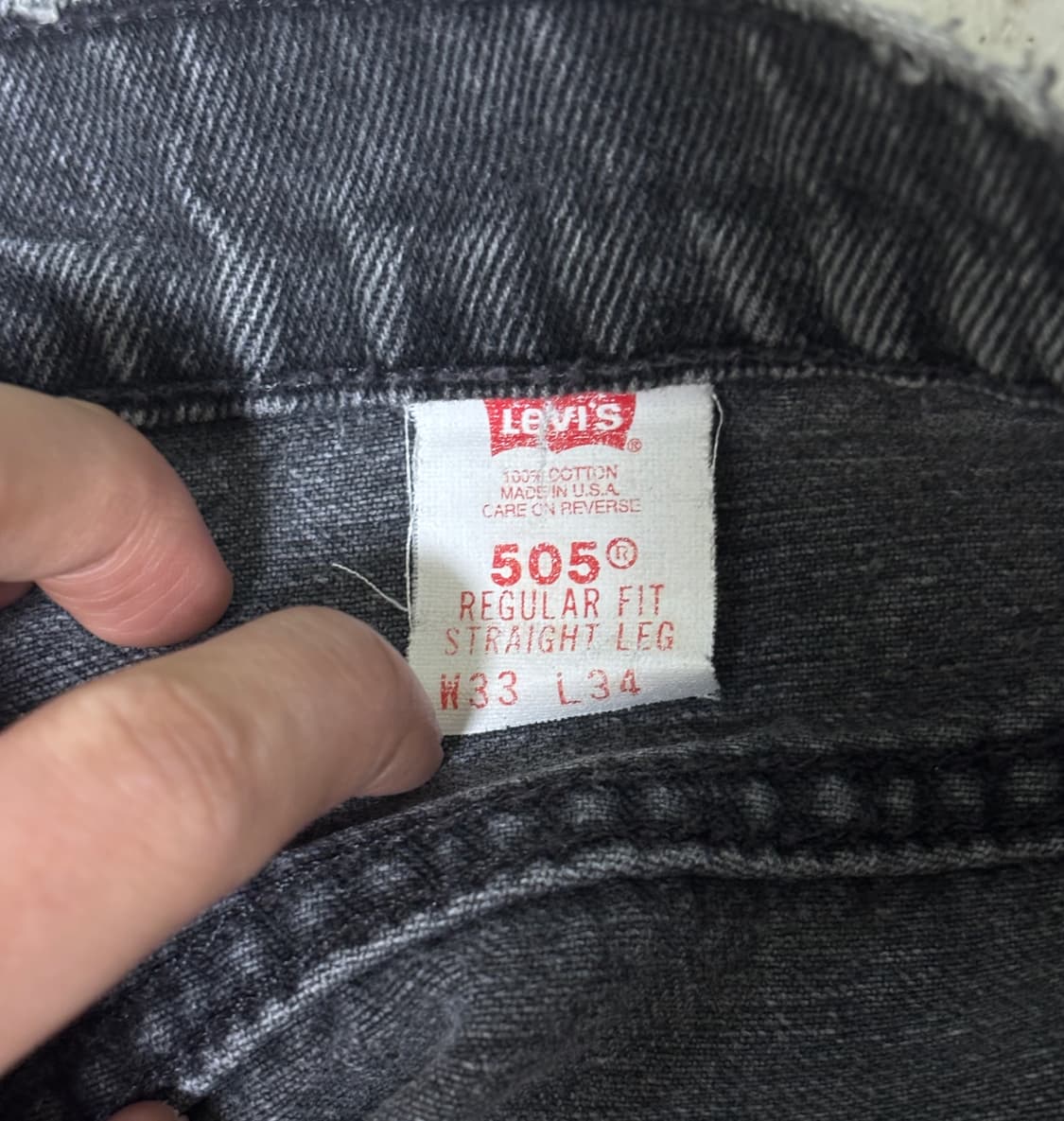 (급처)리바이스 빈티지 505 오렌지탭 USA 33x34 상품이미지4