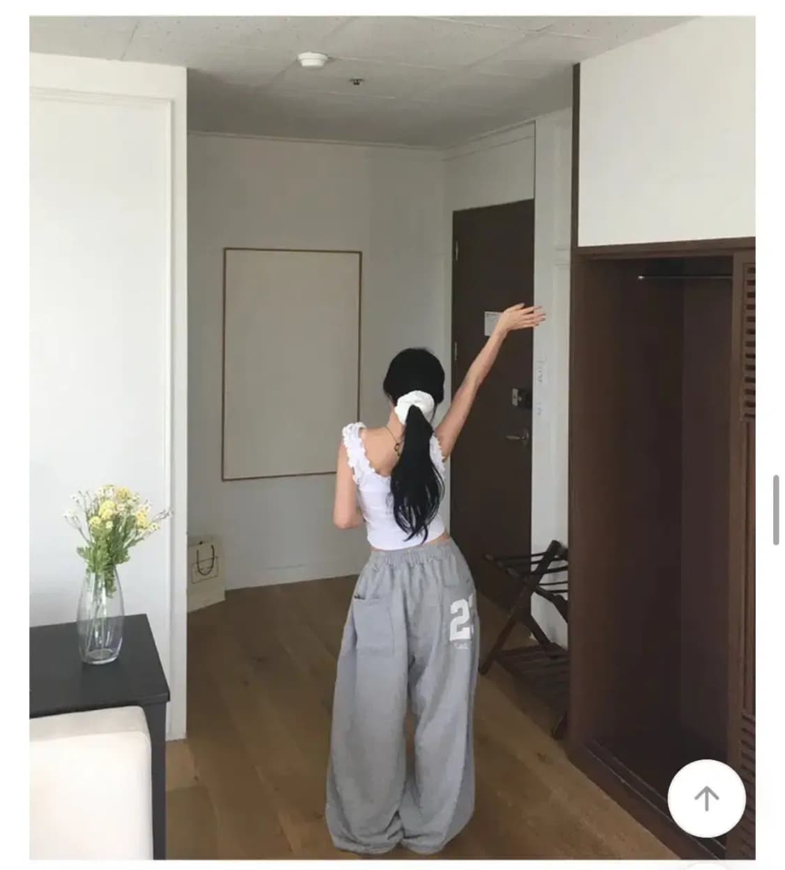 에이블리 힙 23자수 스트링 밴딩 트레이닝 팬츠 상품이미지2