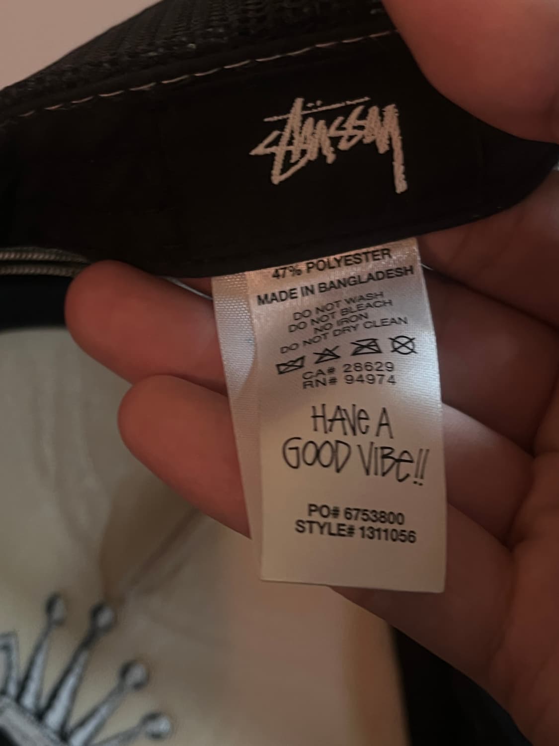 스투시 크라운 스탁 트러커 캡 블랙(F) 상품이미지4