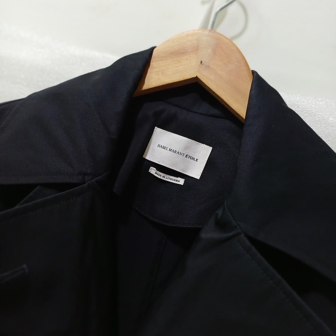 국내 이자벨마랑 봄 가을 롱 트렌치 코트 여성 34 S 블랙 사랑봉봉 상품이미지9