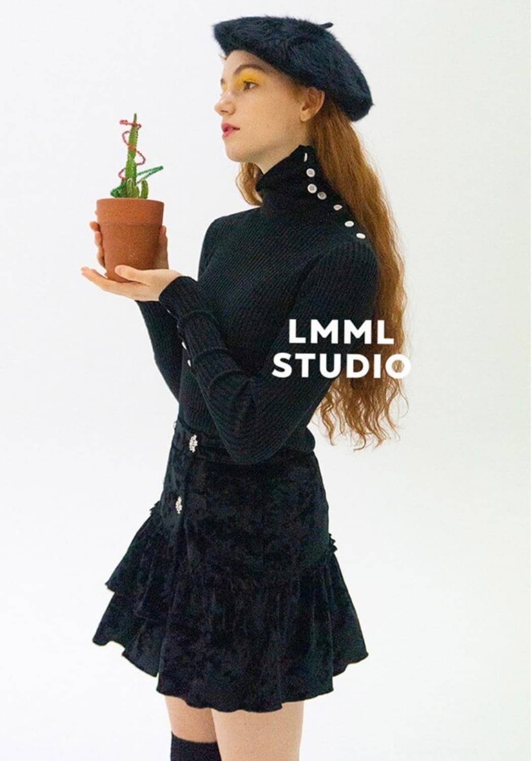 LMML STUDIO 벨벳 미니 스커트 상품이미지7
