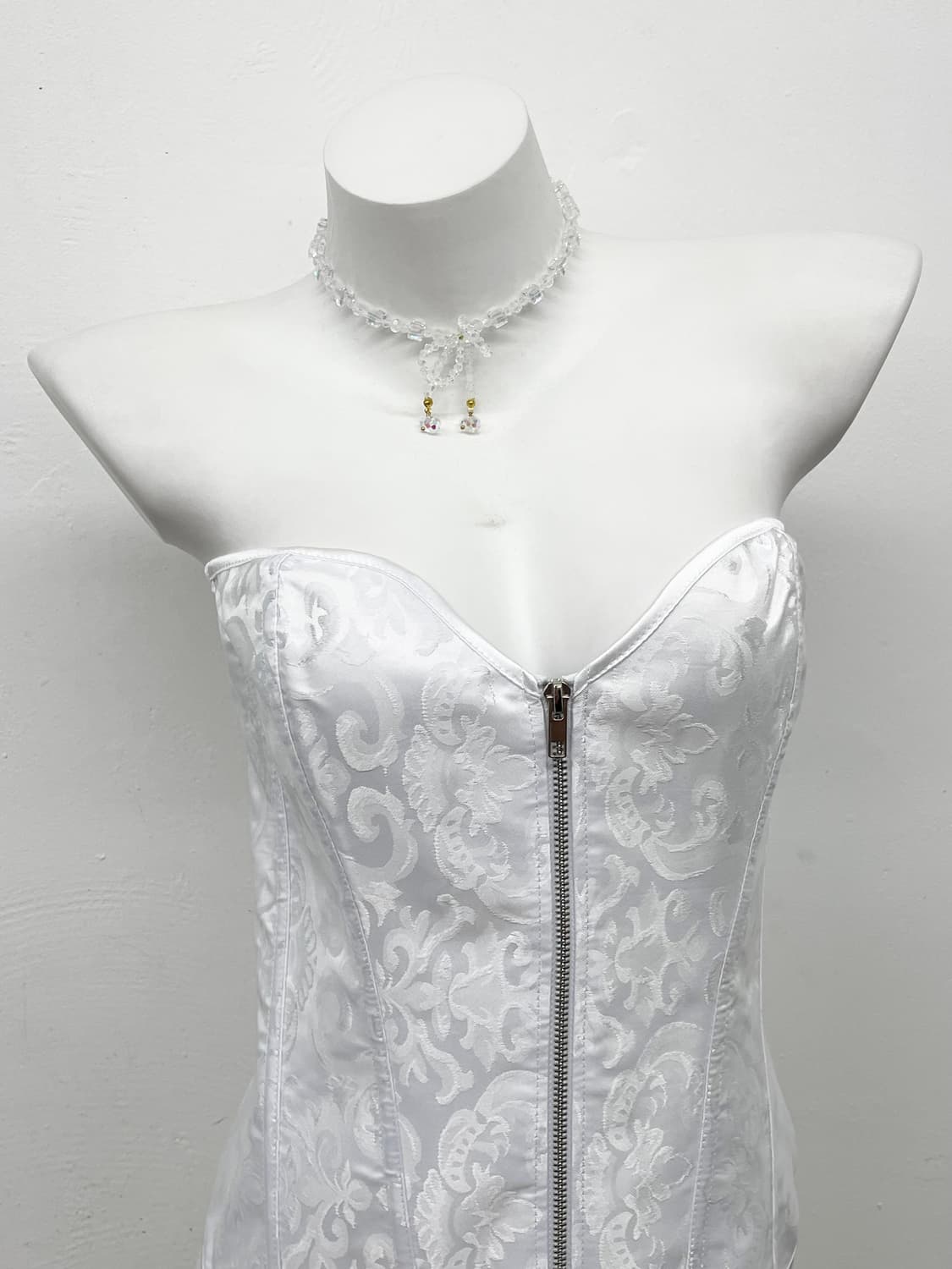 화이트페어리 자카드 코르셋 상품이미지2