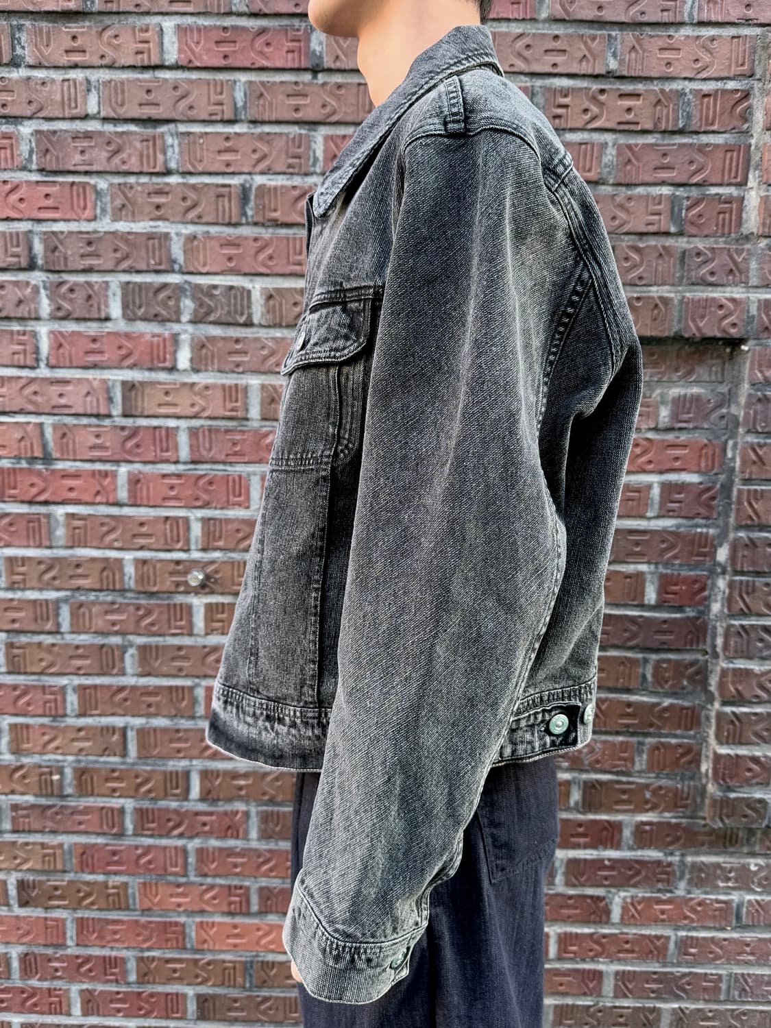 OUR LEGACY 블랙 워싱 로데오 데님 트러커 자켓 상품이미지4