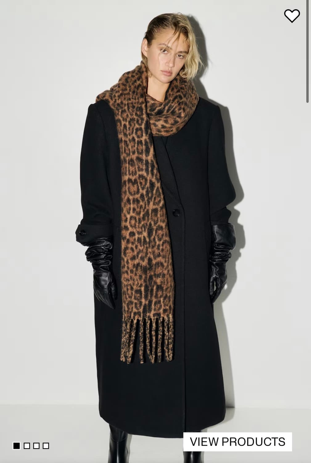 h&m 레오파드 패턴 롱 머플러  상품이미지3