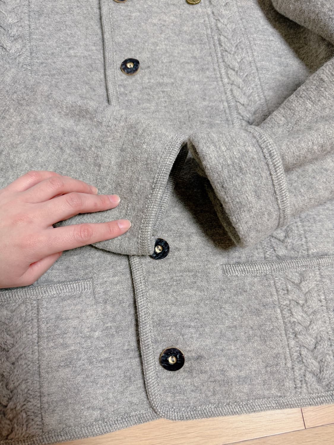 기스바인 Giesswein 압축울 자켓 오버핏 상품이미지5