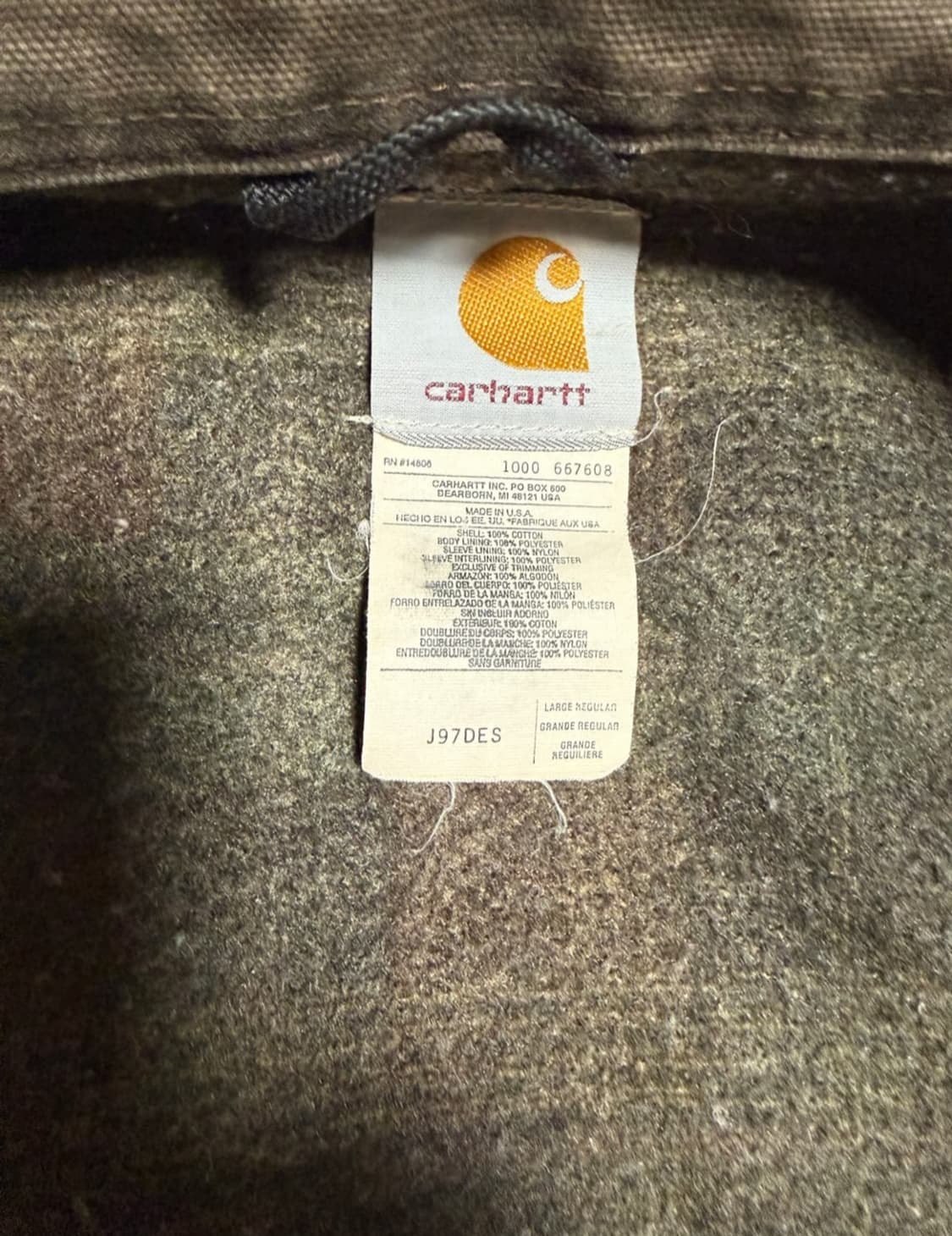 (L)칼하트 디트로이트자켓 J97 DES 상품이미지5