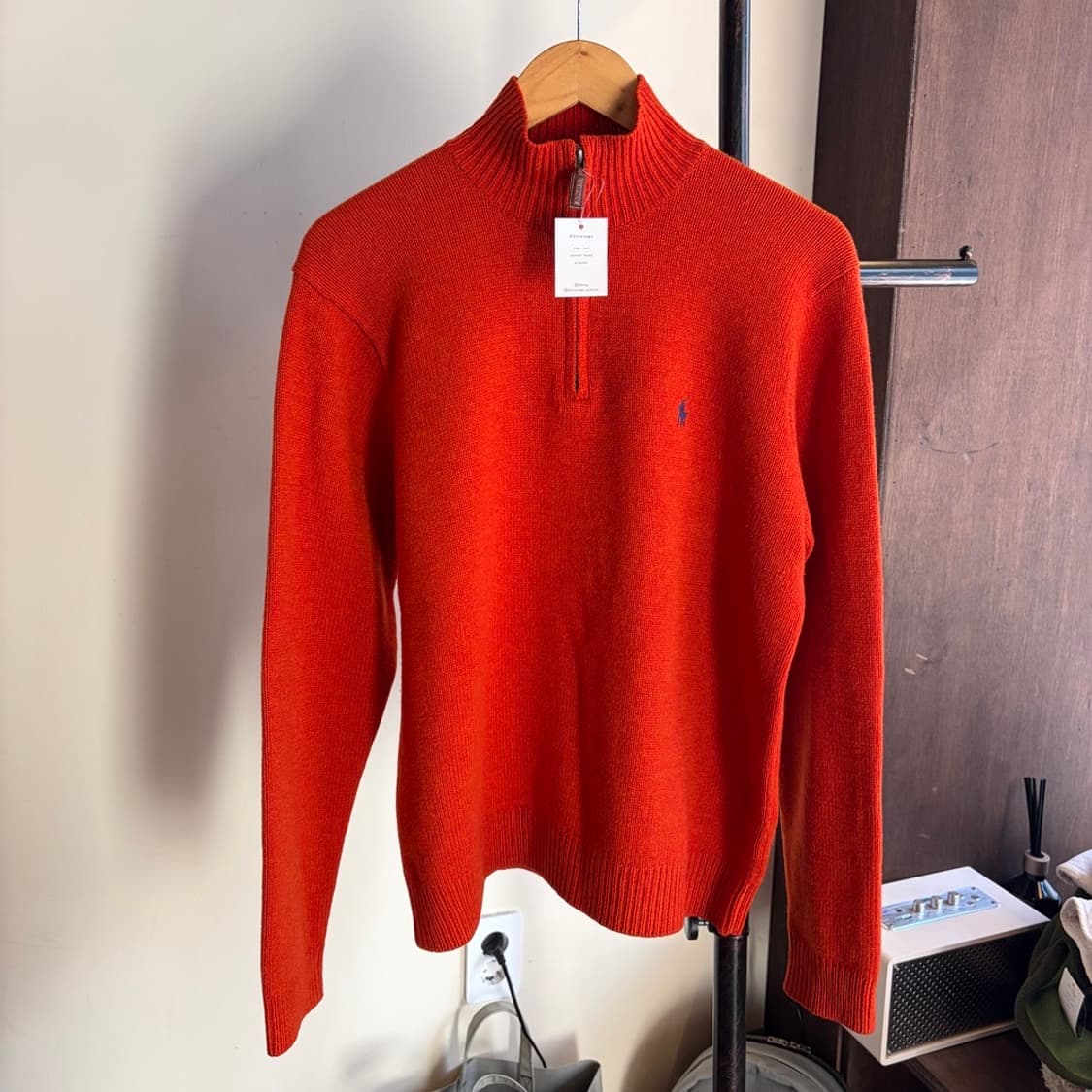 15286 - 폴로 랄프로렌 오렌지 반집업 울 니트 (램스 울 100%) 상품이미지2