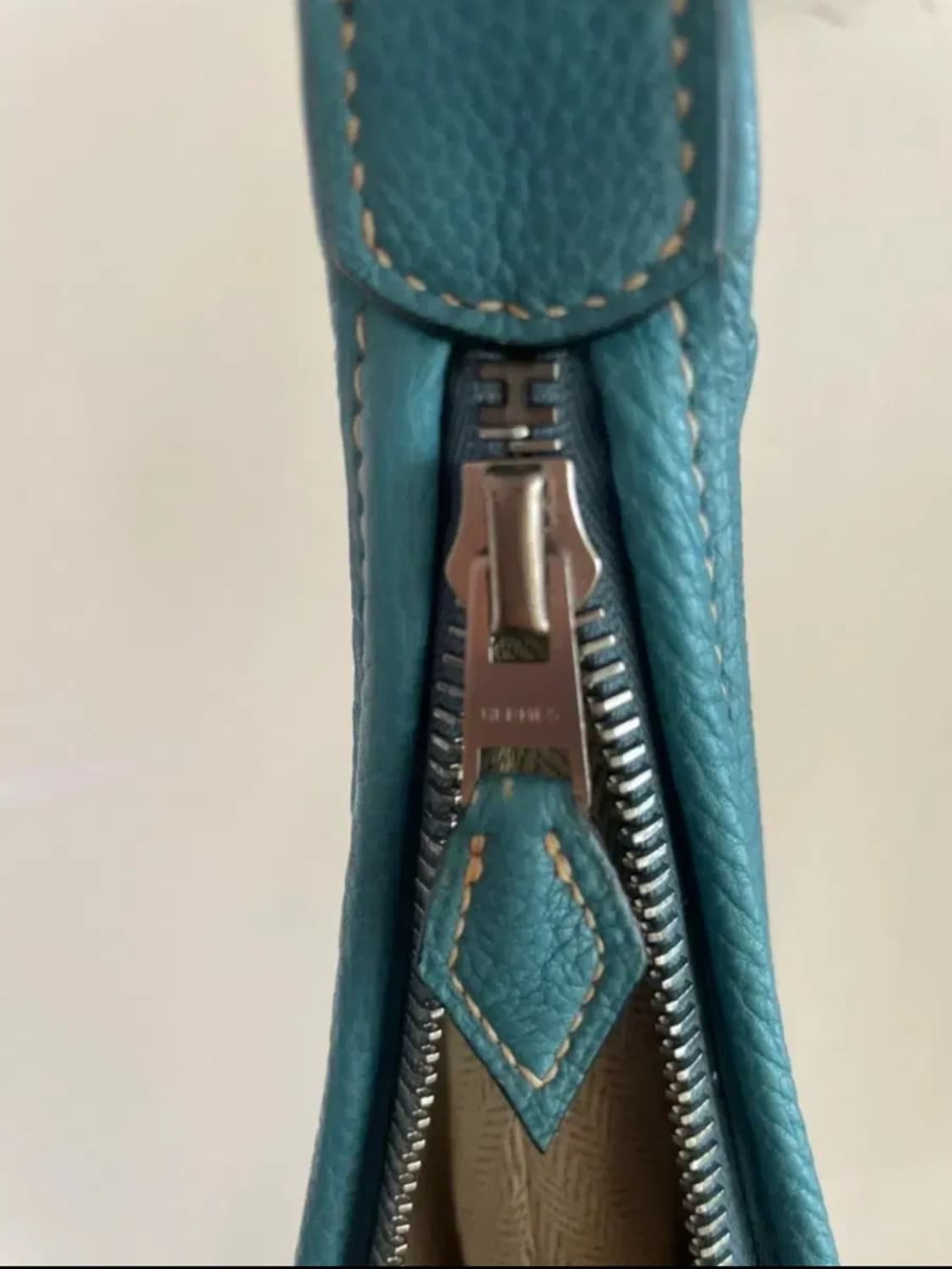 (정품)Hermes 에르메스 가오 호보 숄더백 블루진컬러예요! 상품이미지5