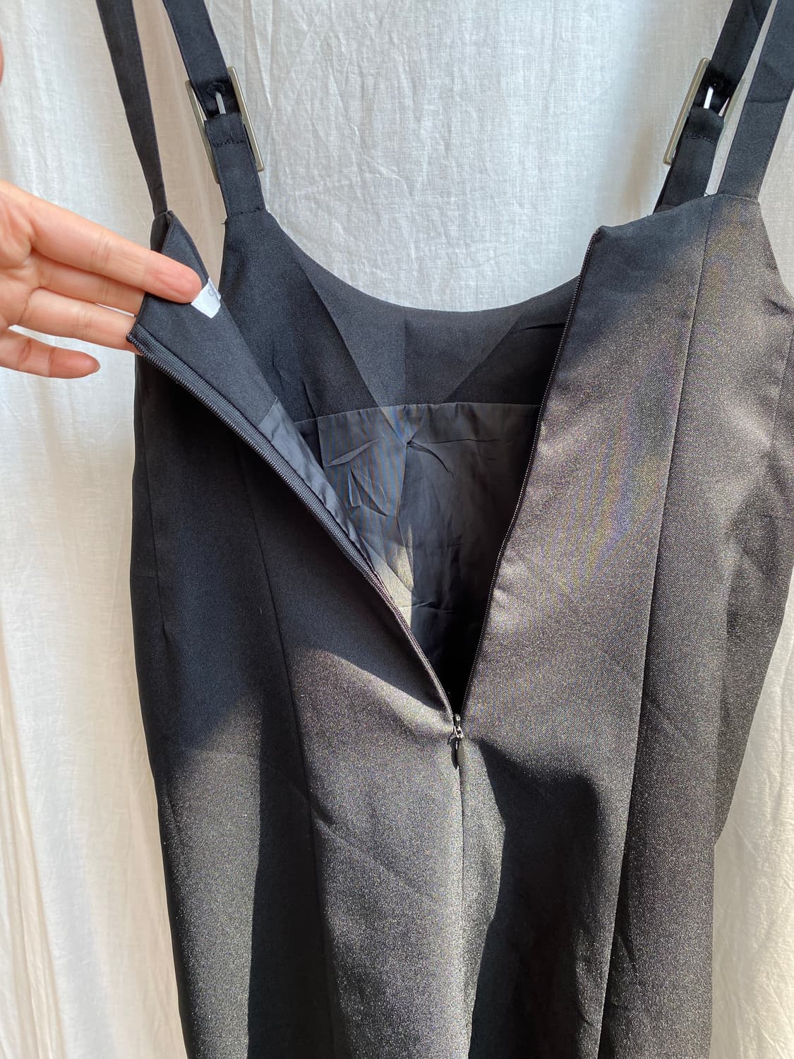 COLZA 블랙 서스펜더 원피스(M) 상품이미지7