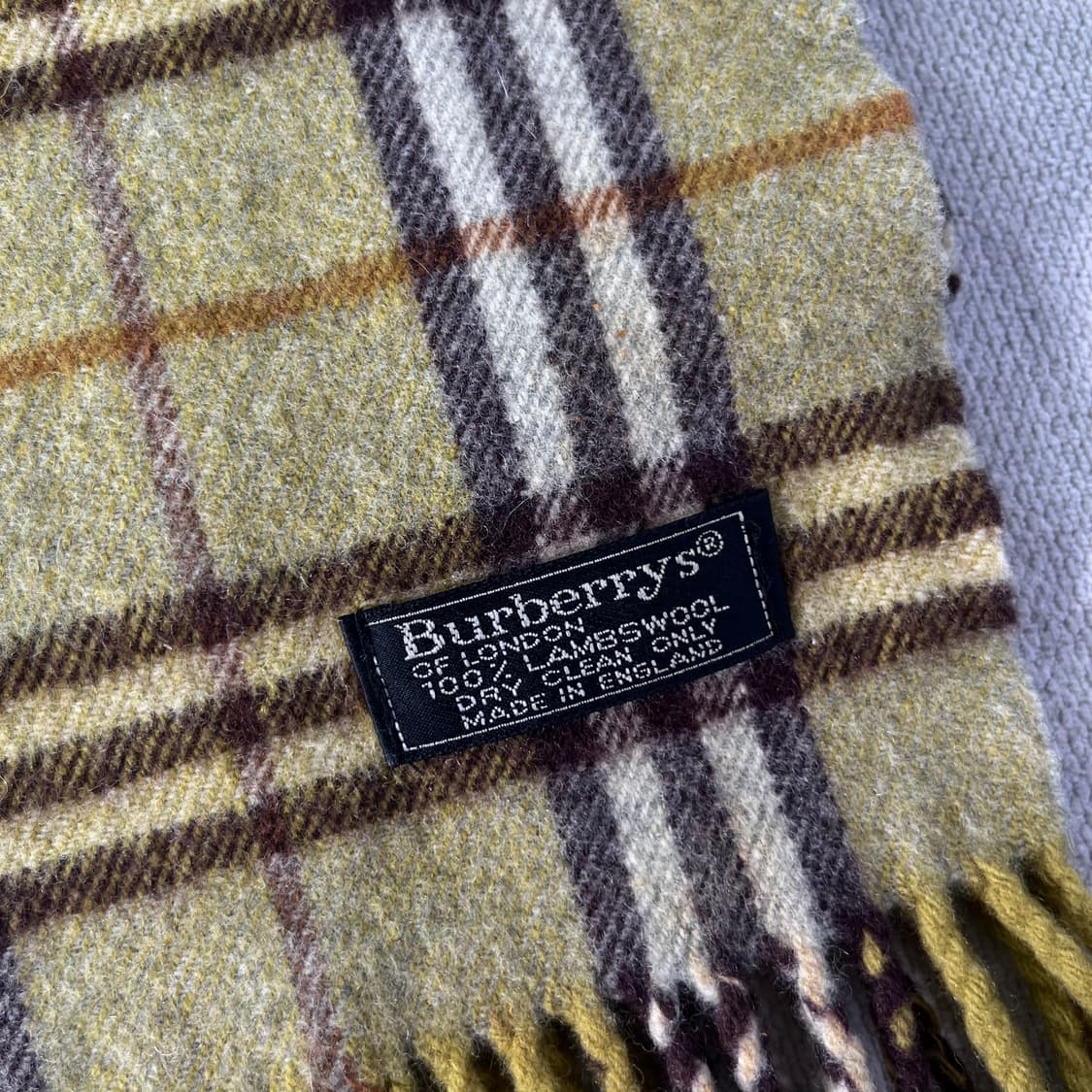 버버리 그린 램스울 노바체크 머플러 상품이미지3